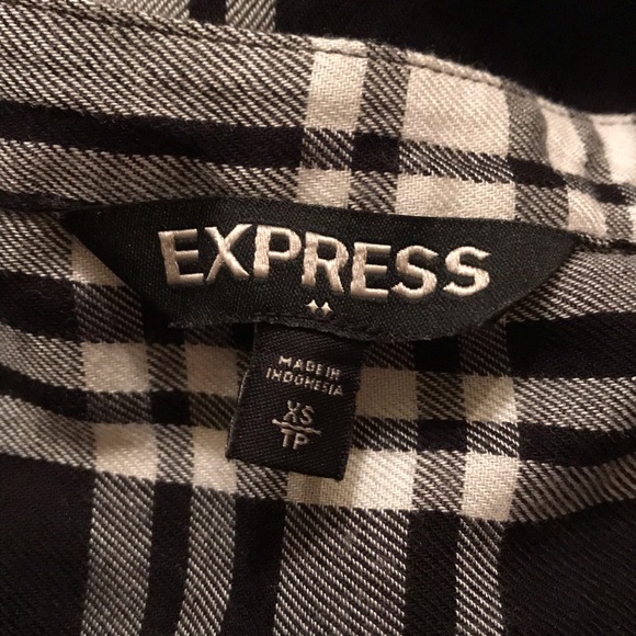 Express Women XS Top Sequence Fringed Open Back Spaghetti Strap Black main image 0